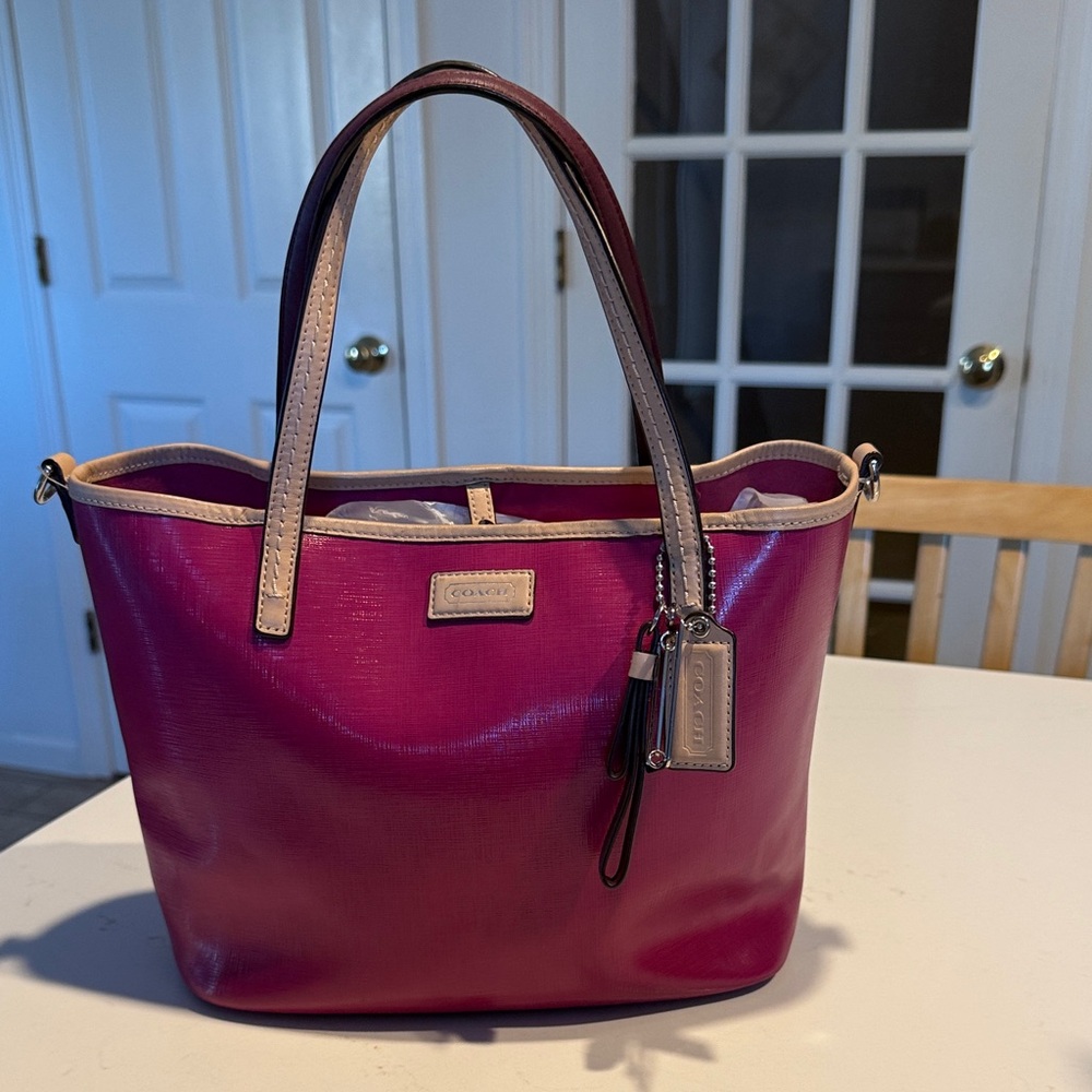 Coach Park Metro Patent Tote